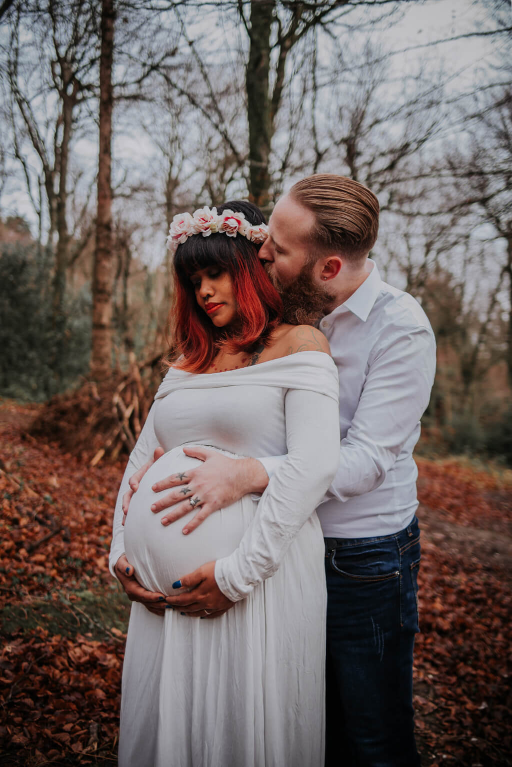 Inez and Daniel Maternity Photography in Cornwall by Arianna Fenton