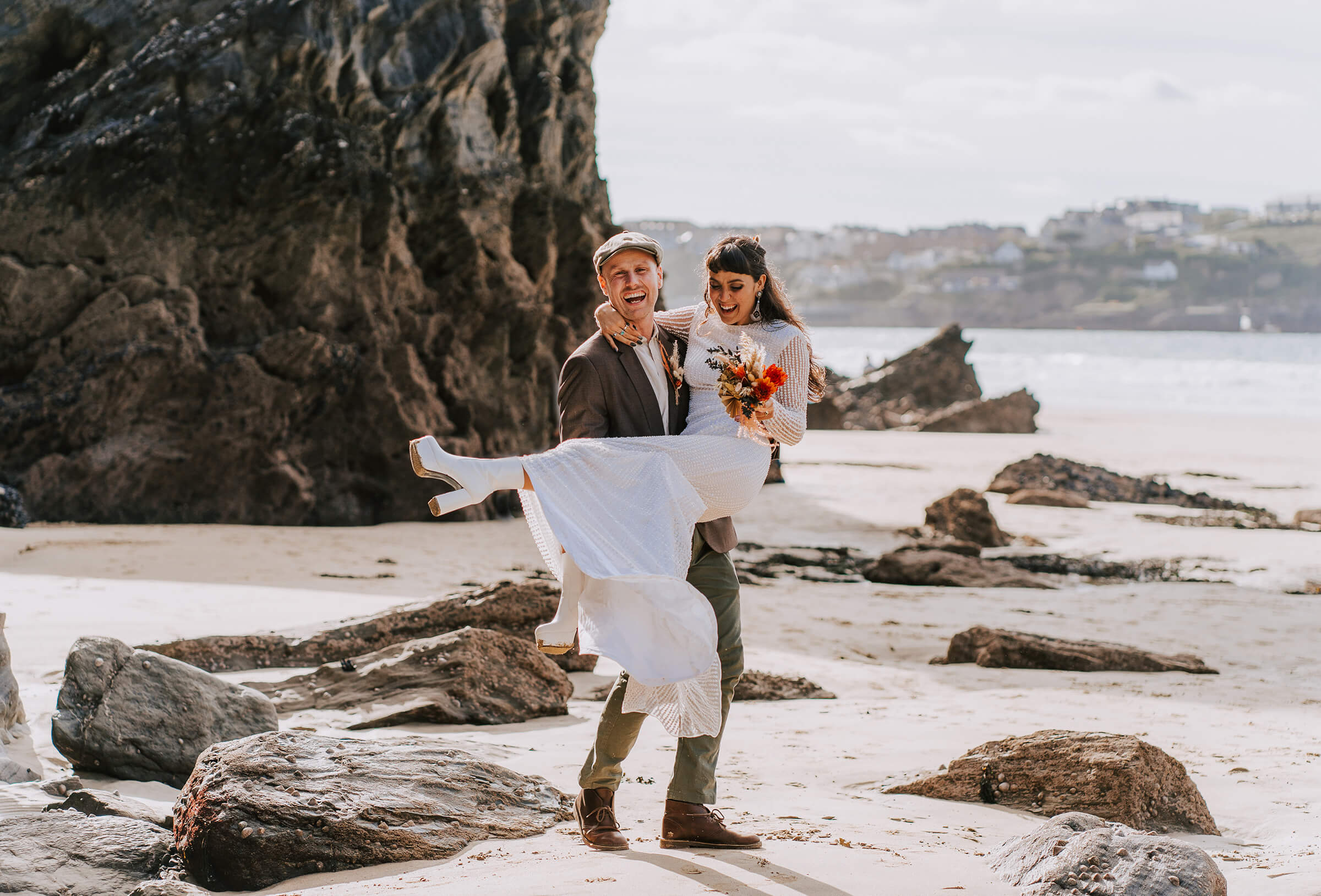 Arianna Fenton Tolcarne Cornwall Elopement Photography 15